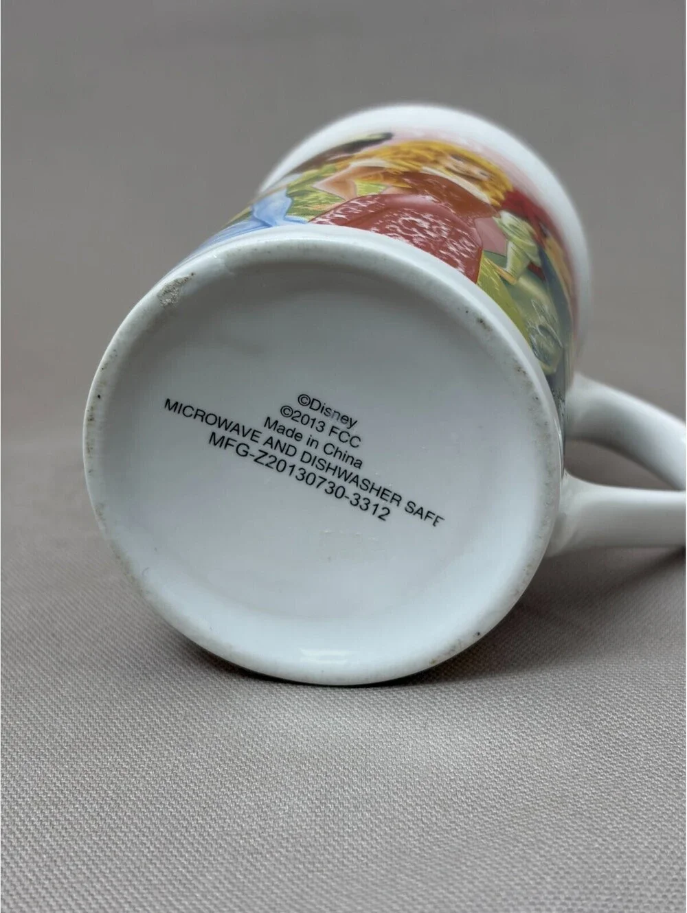 Disney Princess Coffee Mug Belle Cinderella Ariel Rapunzel Ceramic Cup 10 oz